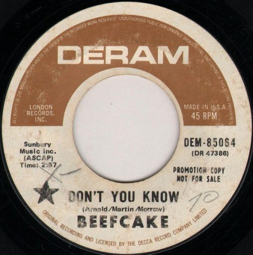 Beefcake (5) - Don't You Know / There You Go Again (7", Single, Promo) (Near Mint (NM or M-))