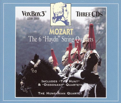 Wolfgang Amadeus Mozart, The Hungarian Quartet - The 6 "Haydn" String Quartets (3xCD, Comp) (Near Mint (NM or M-))