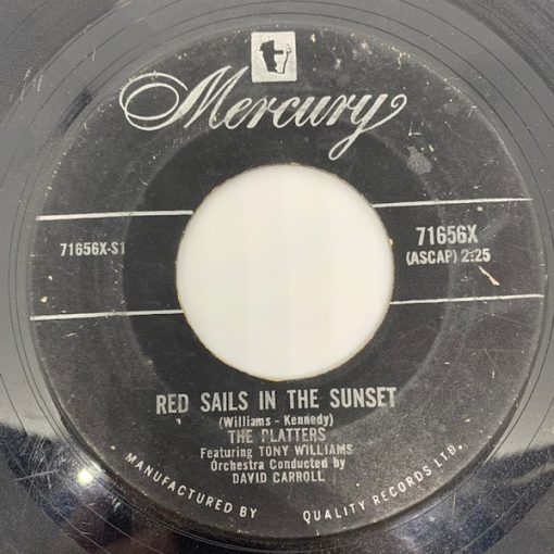 The Platters - Red Sails In The Sunset / Sad River (7", Single) (Near Mint (NM or M-))