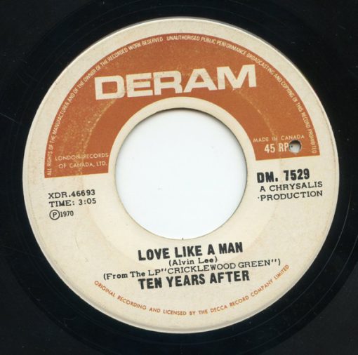 Ten Years After - Love Like A Man / If You Should Love Me (7", Single) (Near Mint (NM or M-))