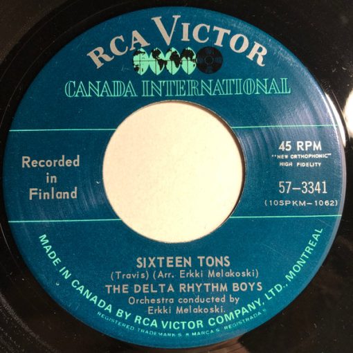 The Delta Rhythm Boys - Sixteen Tons (7") (Near Mint (NM or M-))