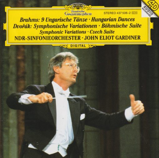 Johannes Brahms, Antonín Dvořák : NDR Sinfonieorchester, John Eliot Gardiner - 9 Ungarische Tänze = Hungarian Dances; Symphonische Variationen = Symphonic Variations, Böhmische Suite = Czech Suite (CD, Album, 4D ) (Near Mint (NM or M-))