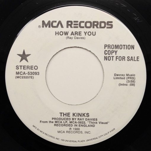 The Kinks - How Are You (7", Single, Promo) (Near Mint (NM or M-))