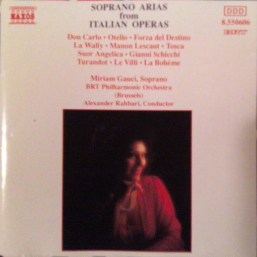 Miriam Gauci, Belgian Radio And Television Philharmonic Orchestra, Alexander Rahbari - Soprano Arias From Italian Operas (CD) (Near Mint (NM or M-))