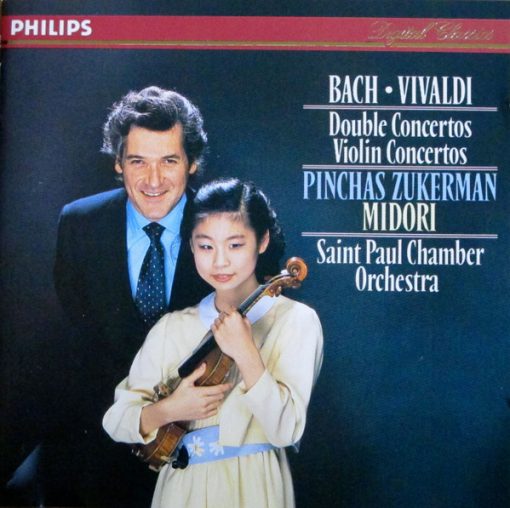 Johann Sebastian Bach, Antonio Vivaldi, Pinchas Zukerman, Midori Goto, The Saint Paul Chamber Orchestra - Double Concertos Violin Concertos (CD, Album) (Near Mint (NM or M-))