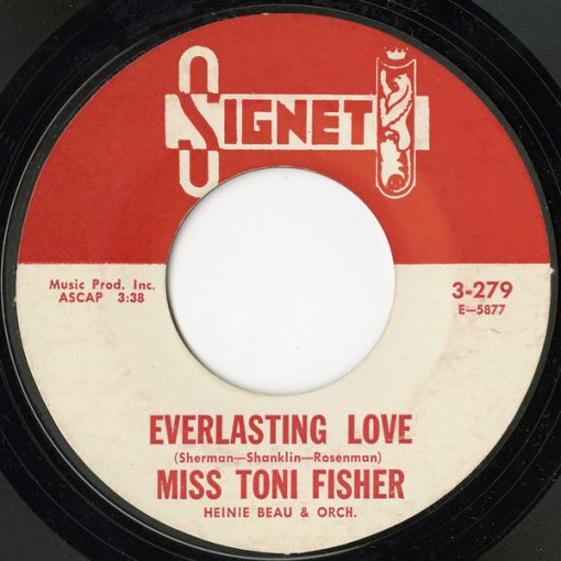 Toni Fisher - Everlasting Love / The Red Sea Of Mars (7", Single, Mono) (Very Good Plus (VG+))