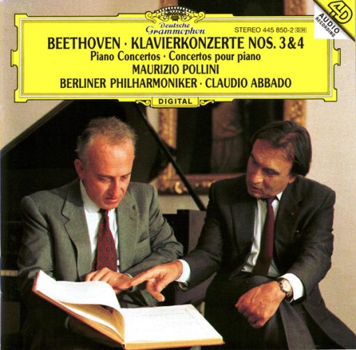 Ludwig van Beethoven, Maurizio Pollini, Berliner Philharmoniker, Claudio Abbado - Klavierkonzerte Nos. 3 & 4 = Piano Concertos = Concertos Pour Piano (CD, Album, PMD) (Near Mint (NM or M-))