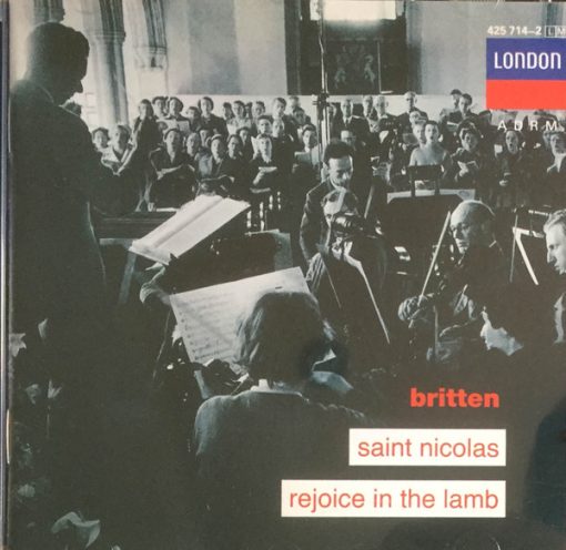 Benjamin Britten - Saint Nicolas / Rejoice in the Lamb  (CD, Album, RE, RM) (Near Mint (NM or M-))