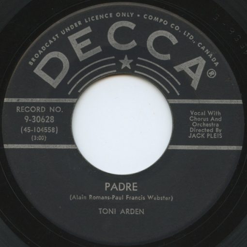 Toni Arden - Padre (7", Single) (Near Mint (NM or M-))