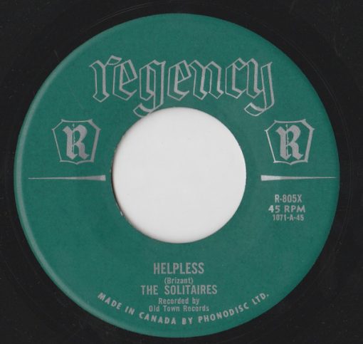 The Solitaires - Helpless / Light A Candle In The Chapel (7", Single) (Near Mint (NM or M-))