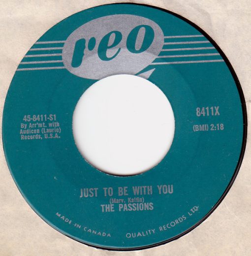 The Passions (2) - Just To Be With You (7") (Very Good Plus (VG+))