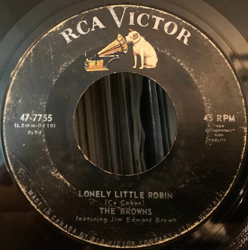 The Browns (3) - Lonely Little Robin (7", Single) (Near Mint (NM or M-))