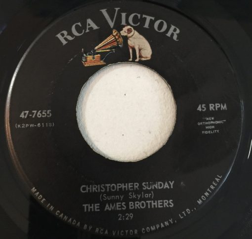 The Ames Brothers - Christopher Sunday / China Doll (7", Single) (Very Good (VG))