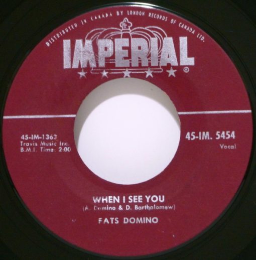 Fats Domino - What Will I Tell My Heart / When I See You (7", Single) (Near Mint (NM or M-))