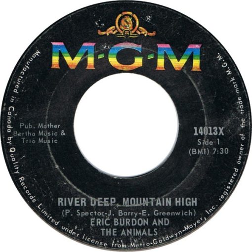 Eric Burdon & The Animals - River Deep, Mountain High / White Houses (7", Single) (Very Good Plus (VG+))