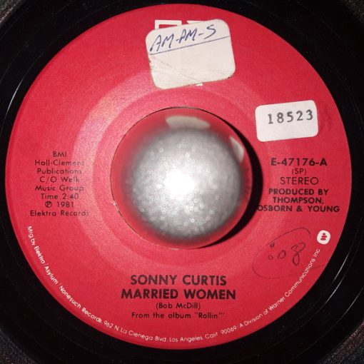 Sonny Curtis - Married Women (7", Single) (Very Good Plus (VG+))