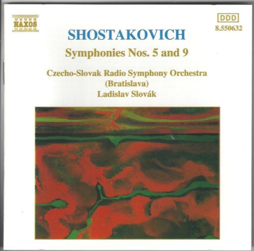 Dmitri Shostakovich – Slovak Radio Symphony Orchestra, Ladislav Slovák - Symphonies Nos. 5 And 9 (CD, RE) (Near Mint (NM or M-))