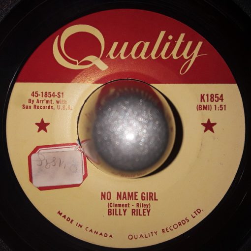 Billy Lee Riley - No Name Girl / Down By The Riverside ‎ (7", Single) (Very Good Plus (VG+))