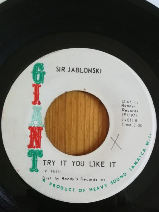 Sir Jablonski - Jook For Jook / Try It You Like It (7") (Very Good Plus (VG+))