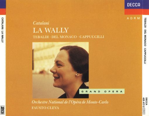 Alfredo Catalani - Renata Tebaldi · Mario del Monaco · Piero Cappuccilli · Orchestre National De L'Opéra De Monte-Carlo · Fausto Cleva - La Wally (2xCD, Album, RE, RM) (Near Mint (NM or M-))