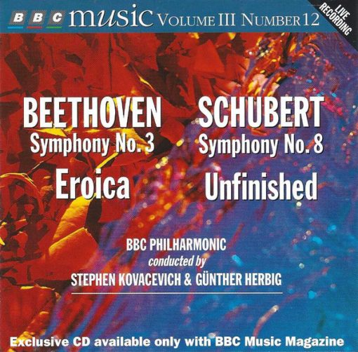 Ludwig Van Beethoven / Franz Schubert, BBC Philharmonic, Stephen Bishop-Kovacevich / Günther Herbig - Symphony No.3 Eroica / Symphony No.8 Unfinished (CD) (Near Mint (NM or M-))