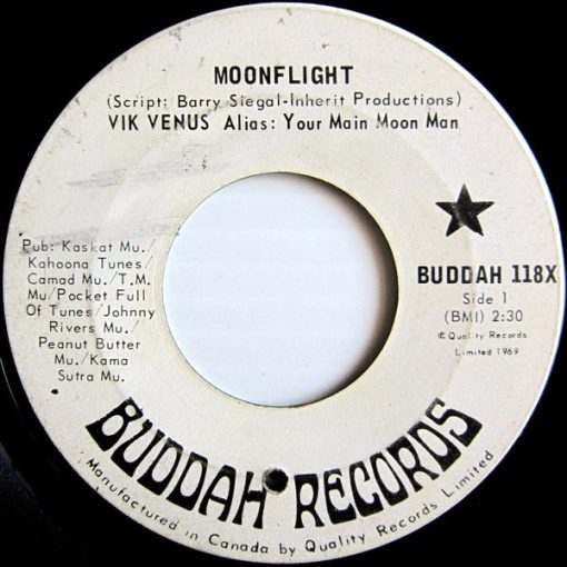 Vik Venus - Moonflight / Everybody's On Strike (7") (Very Good Plus (VG+))