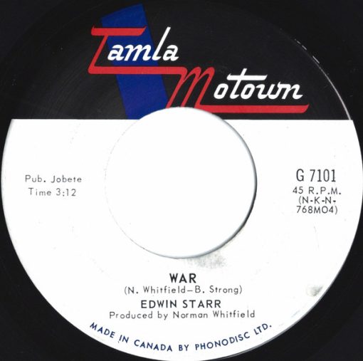 Edwin Starr - War (7", Single) (Near Mint (NM or M-))