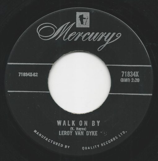 Leroy Van Dyke - Walk On By (7", Single) (Near Mint (NM or M-))