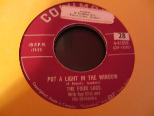 The Four Lads - Put A Light In The Window (7") (Near Mint (NM or M-))