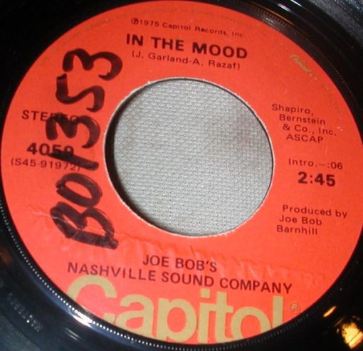 Joe Bob's Nashville Sound Company - In The Mood (7") (Very Good (VG))