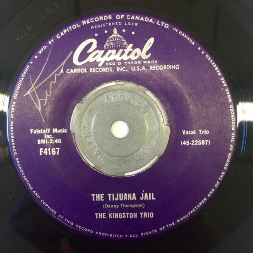 Kingston Trio - The Tijuana Jail (7", Single) (Near Mint (NM or M-))