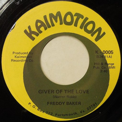 Freddy Baker - Giver Of The Love (7", Single) (Very Good (VG))