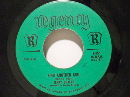 Jerry Butler - Find Another Girl / When Trouble Calls (7", Single) (Very Good (VG))