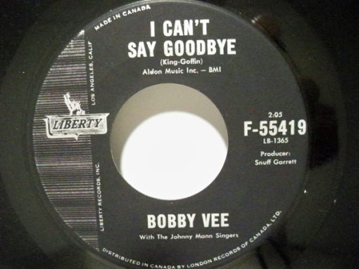 Bobby Vee - I Can't Say Goodbye / Please Don't Ask About Barbara (7", Single) (Near Mint (NM or M-))