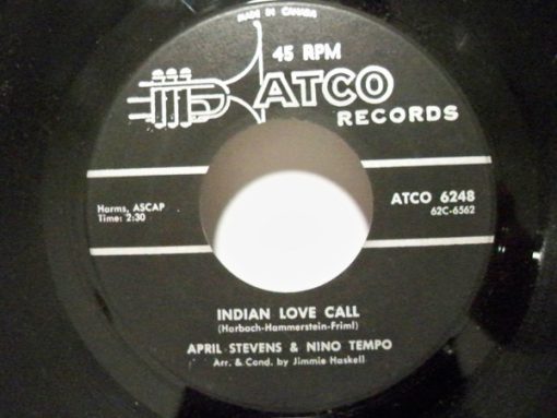 Nino Tempo & April Stevens - Indian Love Call / Paradise (7", Single) (Very Good Plus (VG+))