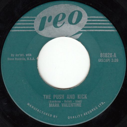 Mark Valentino - The Push And Kick / Walking Alone (7", Single) (Near Mint (NM or M-))