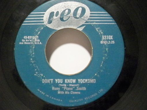 Huey "Piano" Smith & His Clowns - Don't You Know Yockomo / Well I'll Be John Brown (7", Single) (Near Mint (NM or M-))