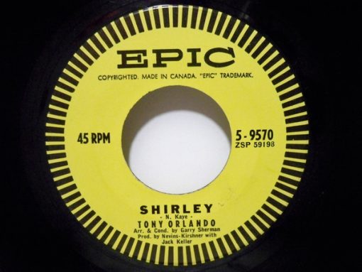 Tony Orlando - Shirley / Joanie (7", Single) (Very Good Plus (VG+))