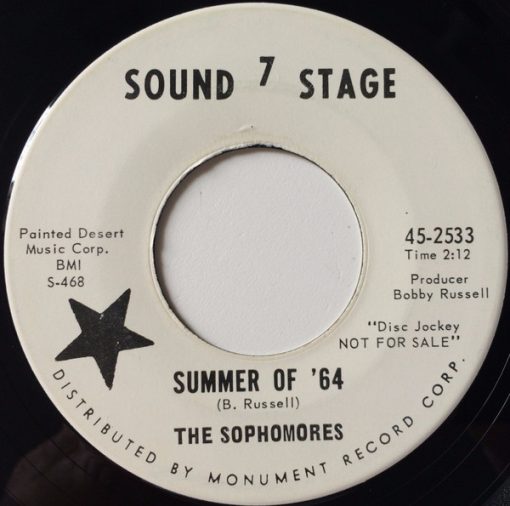 The Sophomores (4) - Summer Of '64 (7", Promo) (Very Good Plus (VG+))