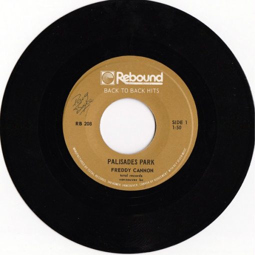 Freddy Cannon - Palisades Park / Way Down Yonder In New Orleans (7", Single) (Near Mint (NM or M-))