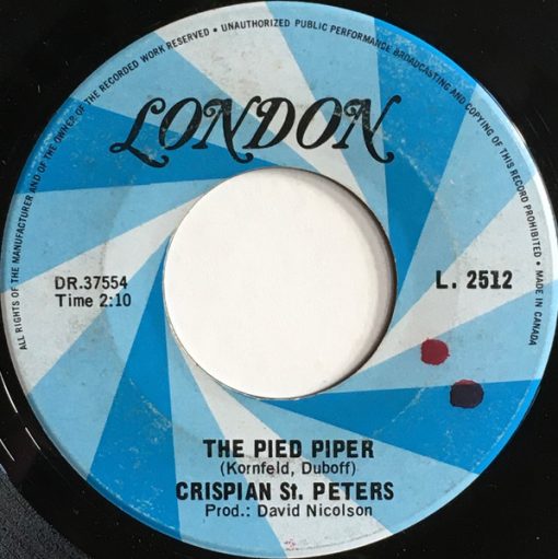 Crispian St. Peters - The Pied Piper (7", Single) (Near Mint (NM or M-))