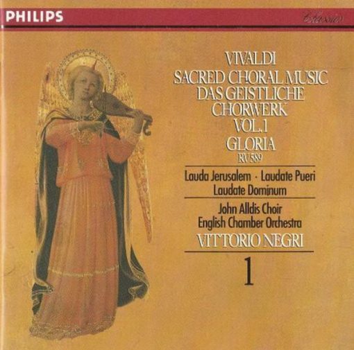 Antonio Vivaldi - John Alldis Choir, English Chamber Orchestra, Vittorio Negri - Sacred Choral Music Vol.1: Gloria RV 589 (CD, Album) (Near Mint (NM or M-))