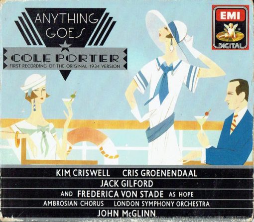 Cole Porter - Kim Criswell, Cris Groenendaal, Jack Gilford, Frederica von Stade, The Ambrosian Opera Chorus, London Symphony Orchestra, John McGlinn - Anything Goes (CD, Album + Box) (Near Mint (NM or M-))