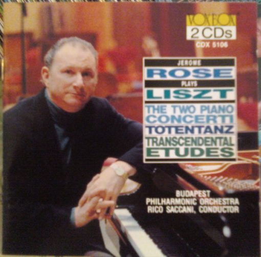 Jerome Rose Plays Franz Liszt - The Two Piano Concerti / Totentanz / Transcendental Etudes (2xCD) (Near Mint (NM or M-))