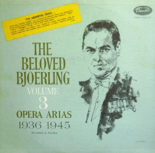 Jussi Björling - The Beloved Bjoerling: Vol. 3 , Opera Arias 1936-1945 (LP, Comp, Mono) (Mint (M))