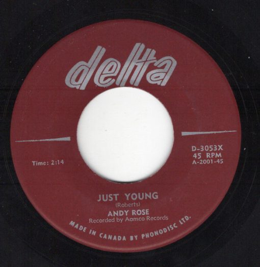 Andy Rose (5) - Just Young (7", Single, Mono) (Near Mint (NM or M-))