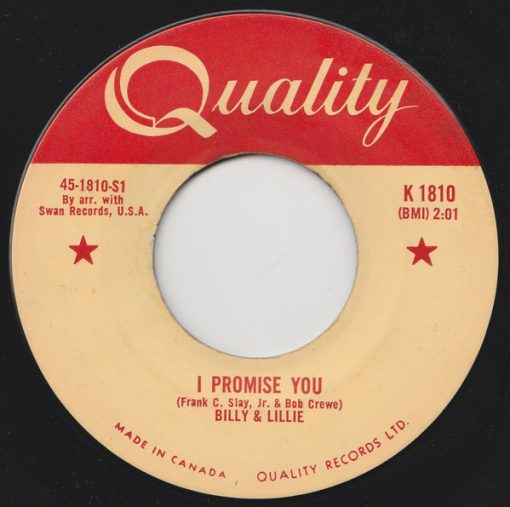 Billy & Lillie - I Promise You / Lucky Ladybug (7", Single) (Near Mint (NM or M-))