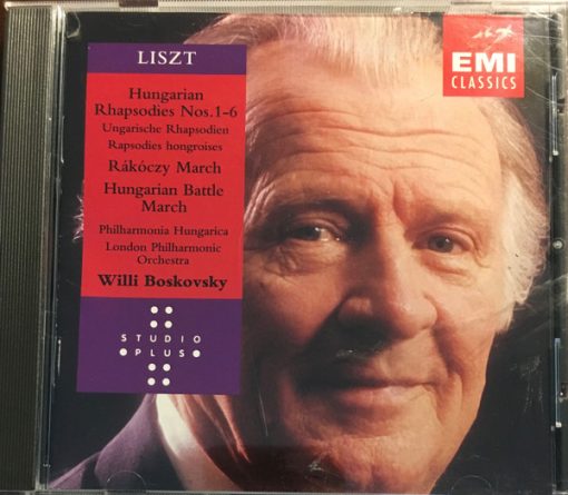 Franz Liszt, Philharmonia Hungarica, London Philharmonic Orchestra, Willi Boskovsky - Hungarian Rhapsodies Nos.1-6 / Rákóczy March / Hungarian Battle March (CD, Comp, RE) (Near Mint (NM or M-))