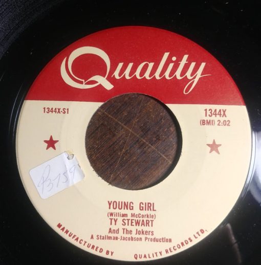 Ty Stewart & The Jokers - Young Girl (7", Single) (Very Good Plus (VG+))