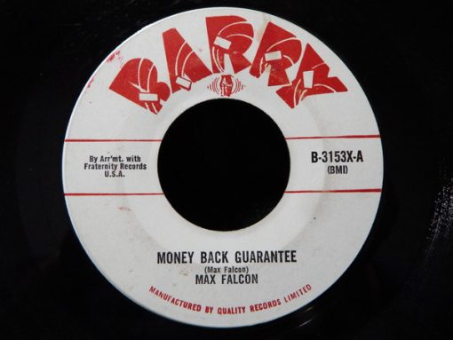 Max Falcon (2) - Money Back Guarantee / I Thought I Heard You Call My Name (7", Single) (Very Good Plus (VG+))